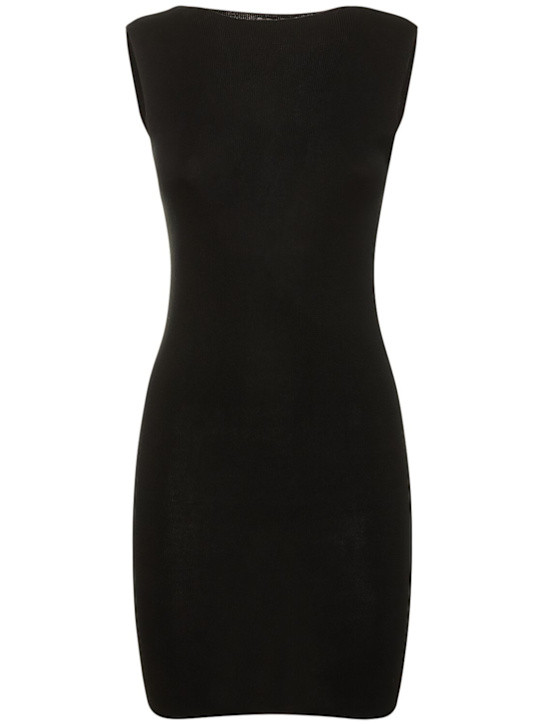 Sleeveless knit tencel mini dress | Luisaviaroma