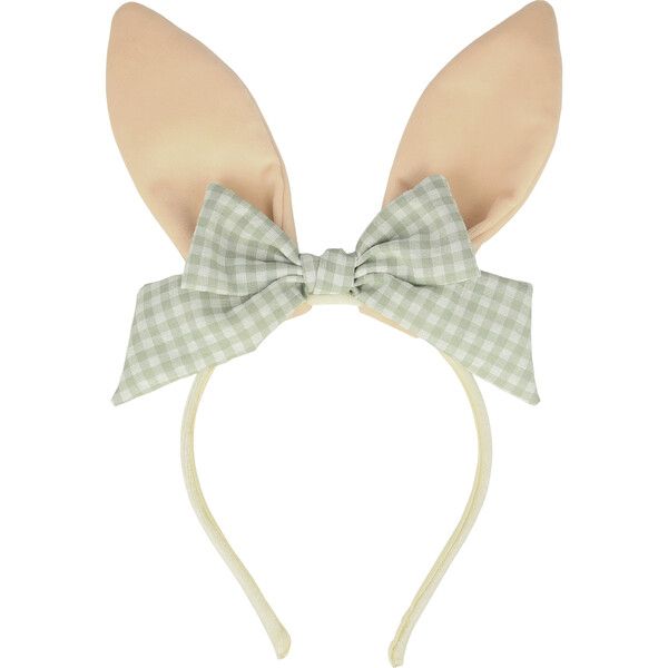 Velvet Bunny Ears Headband With Bow | Maisonette