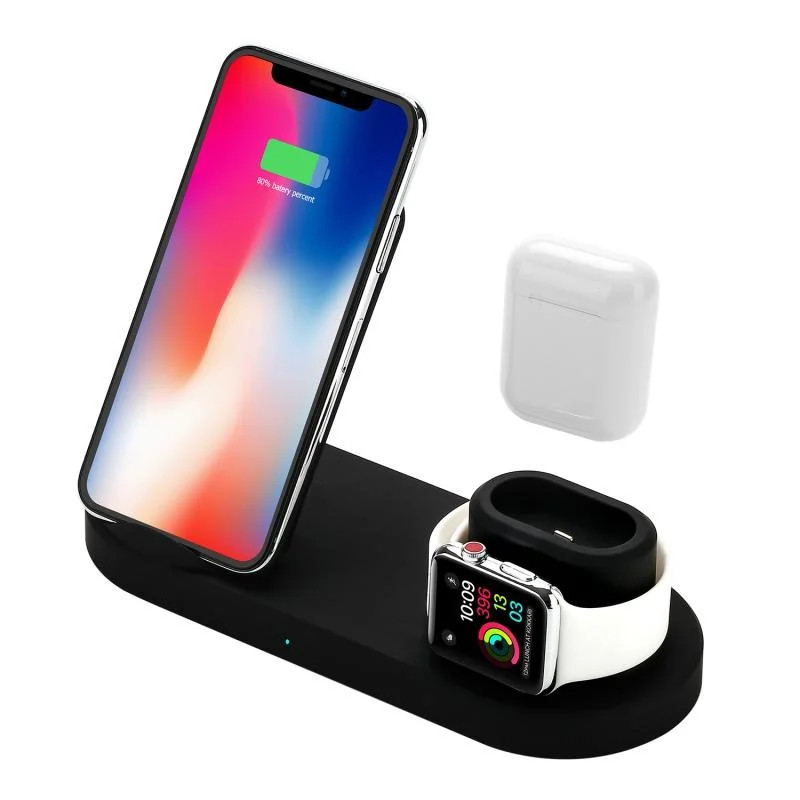 4 In 1 Wireless Charger, Wireless Charging Station 10W Qi Fast Wireless Charger Stand Compatible ... | Walmart (US)