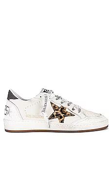 Golden Goose Ball Star Sneaker in White, Beige, Brown, & Black Leopard from Revolve.com | Revolve Clothing (Global)