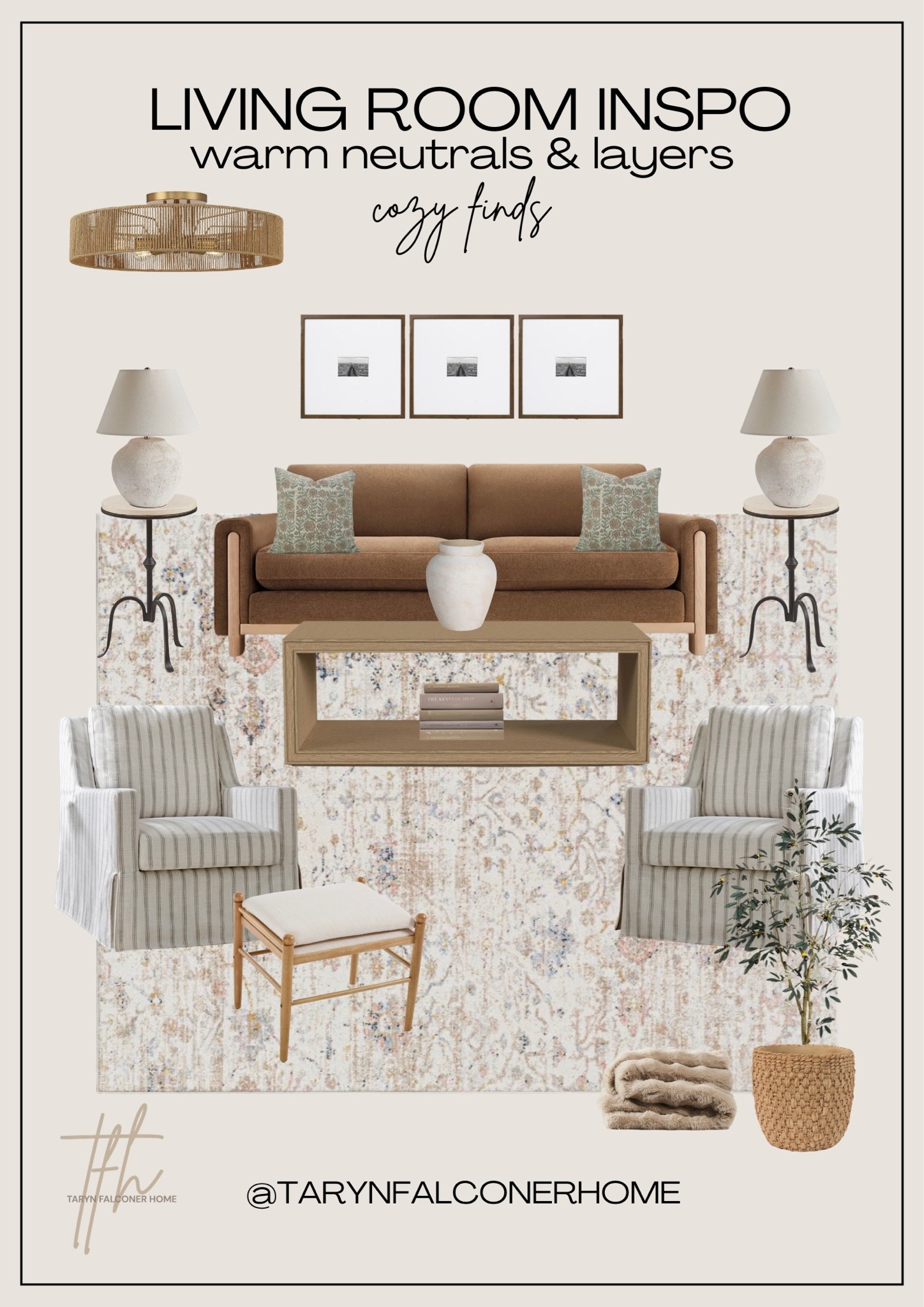 Warm neutrals & layers for this cozy living room🤎

#livingroom #livingroomfinds #cozyhome #warmneutrals

#LTKhome