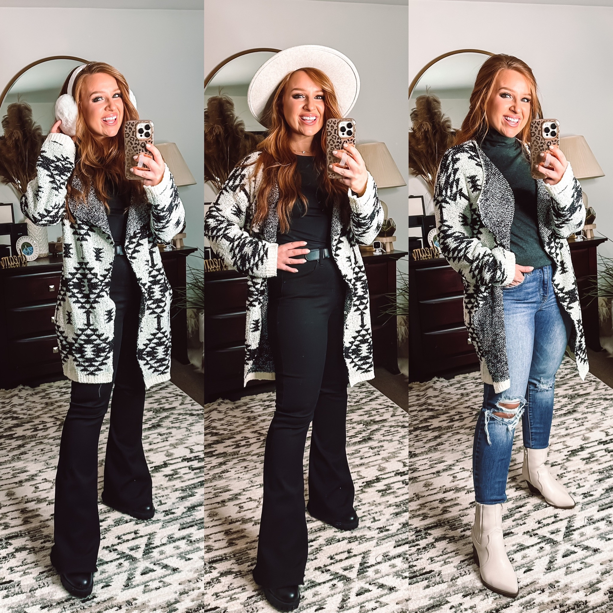 Cute western vibe outfit ! Aztec cardigan from pink blush 

#LTKtravel #LTKSeasonal #LTKstyletip