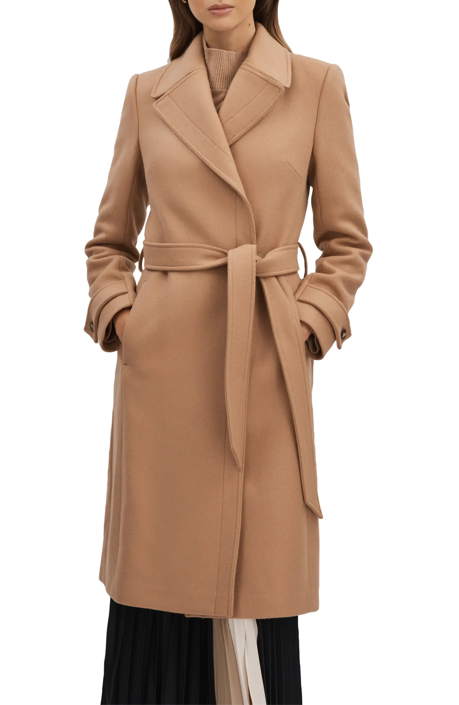 Tor Belted Wool Blend Coat | Nordstrom