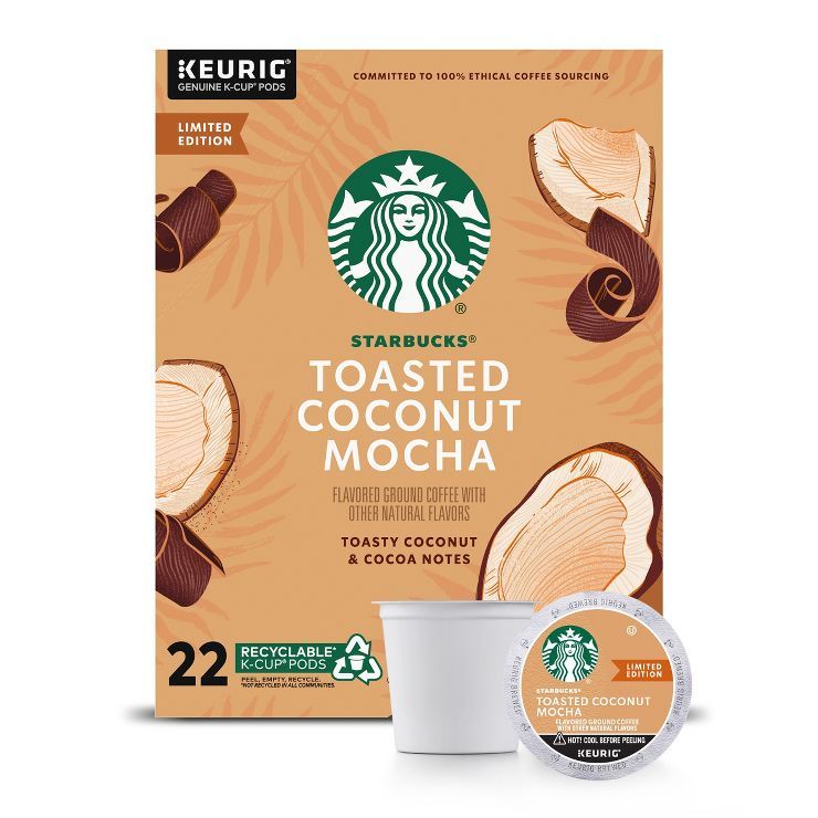 Starbucks Toasted Coconut Mocha Medium Roast Keurig K-Cup - 3.7oz/22ct | Target