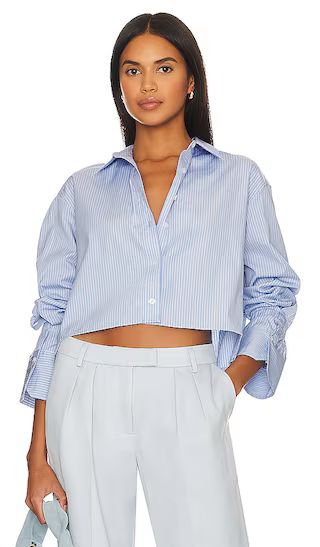 Monica II Top in Chelsea Blue & White | Revolve Clothing (Global)