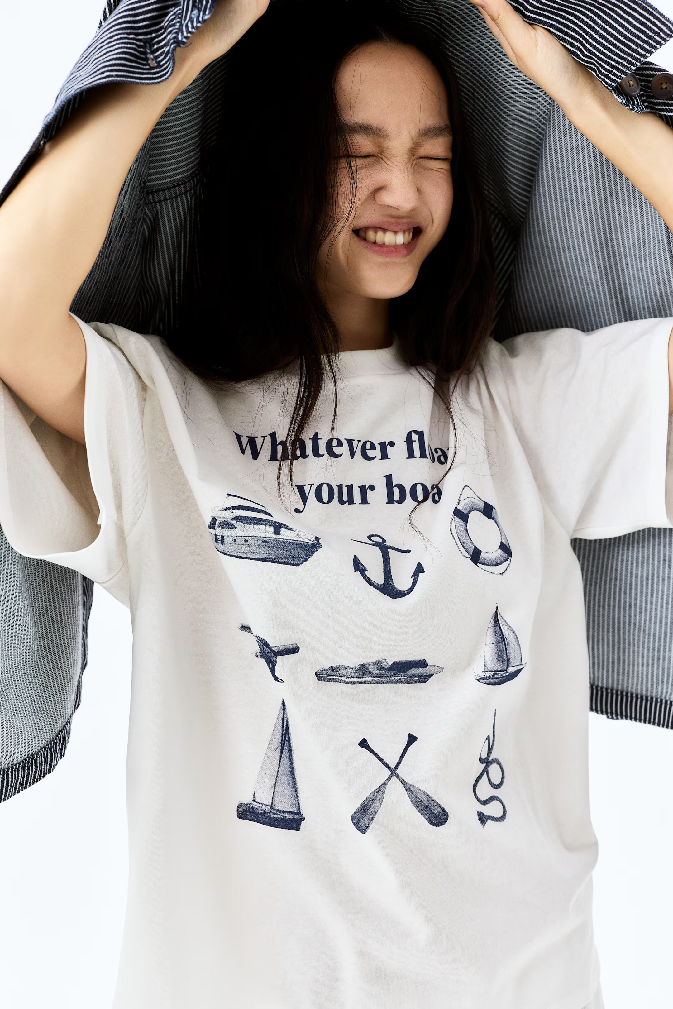 Oversized T-Shirt with Motif | H&M (US + CA)