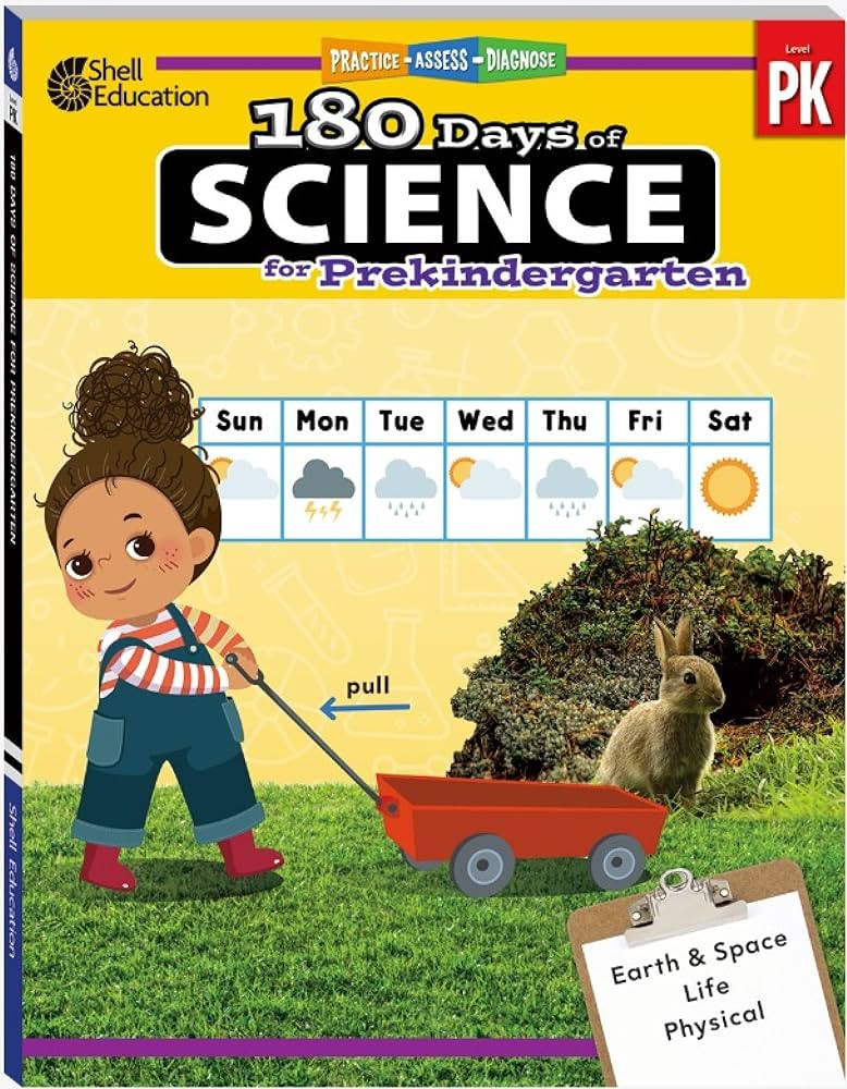 180 Days™: Science for Pre-Kindergarten Practice Workbook for Classroom and Home, Cool and Fun ... | Amazon (US)