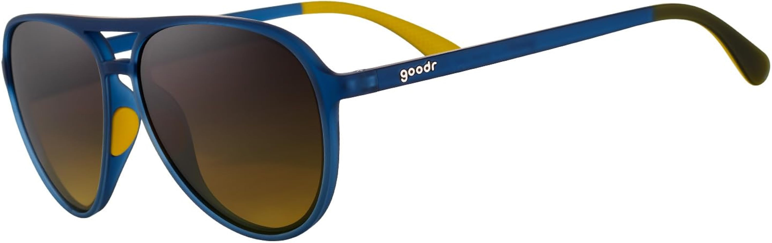 goodr Frequent Skymall Shoppers Polarized Aviator Sunglasses, Large Sized (Mach G), Navy Frame wi... | Amazon (US)