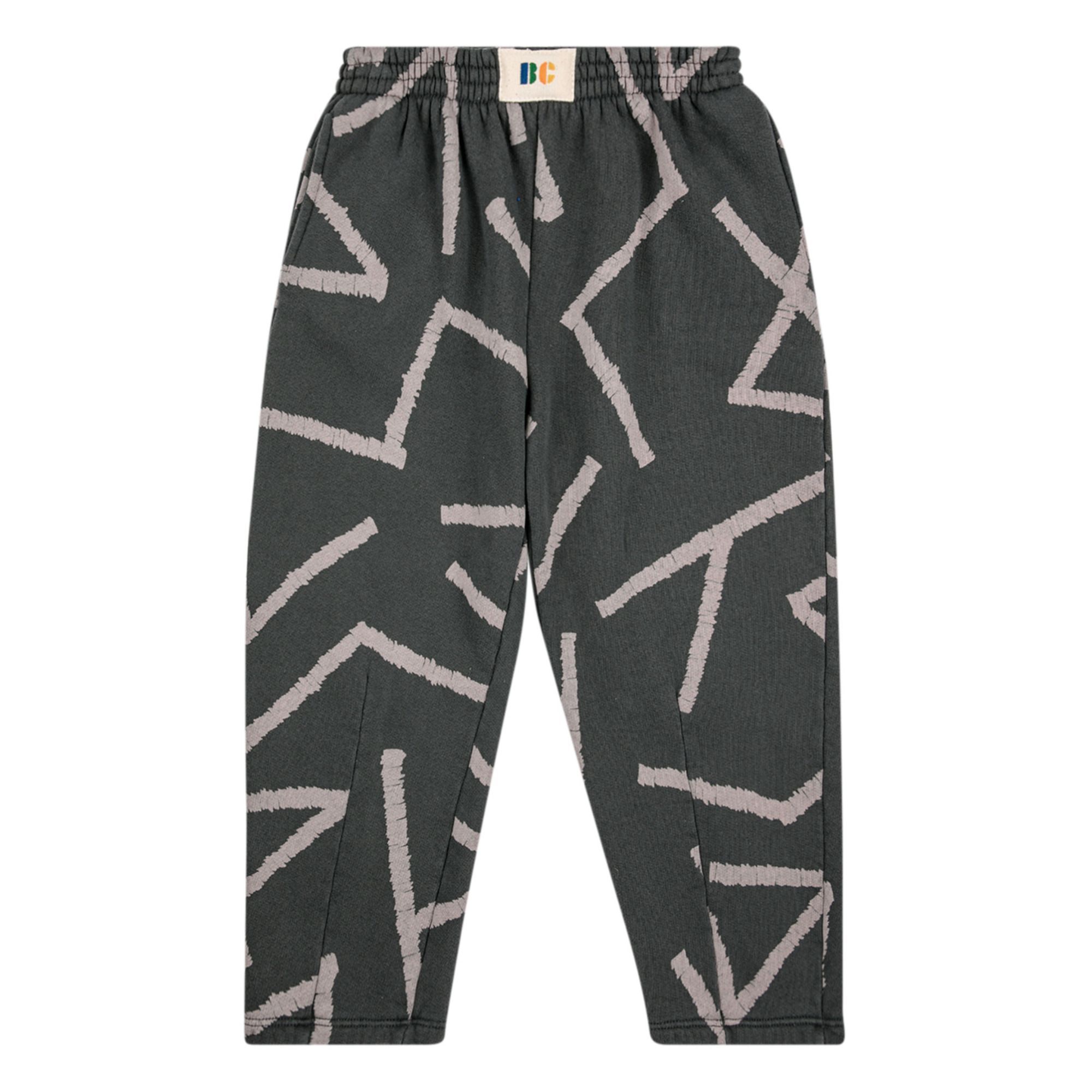Organic Cotton Lines Joggers | Charcoal grey | Smallable