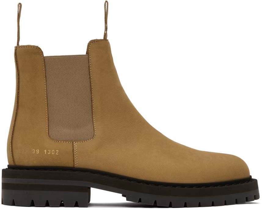 Tan Suede Chelsea Boots | SSENSE