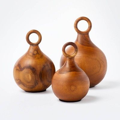 Set of 3 Wood Objects - Threshold&#8482; designed with Studio McGee | Target