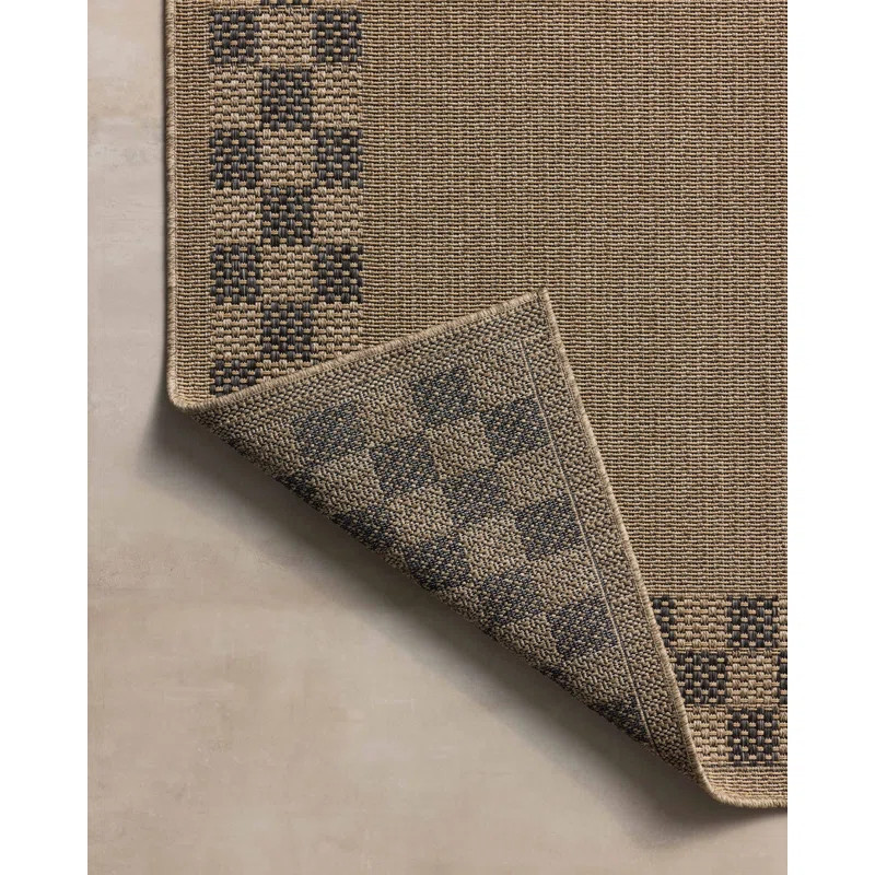 Chris Loves Julia x Loloi Providence Natural / Charcoal Indoor/Outdoor Area Rug | Wayfair North America