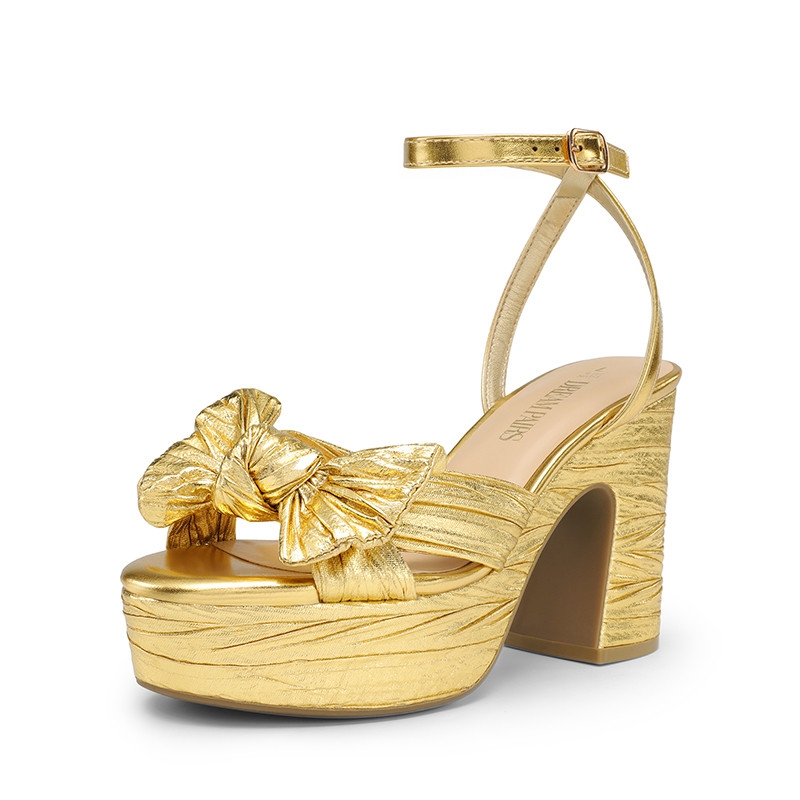 DREAM PAIRS Bow Knot Platform Sandals | Dream Pairs