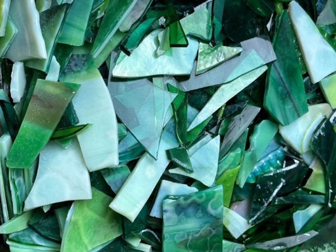Green Green Green-huge 6 Oz Packs of High Grade Premium Craft Glass. Mosaic Stained Glass Art - E... | Etsy (US)
