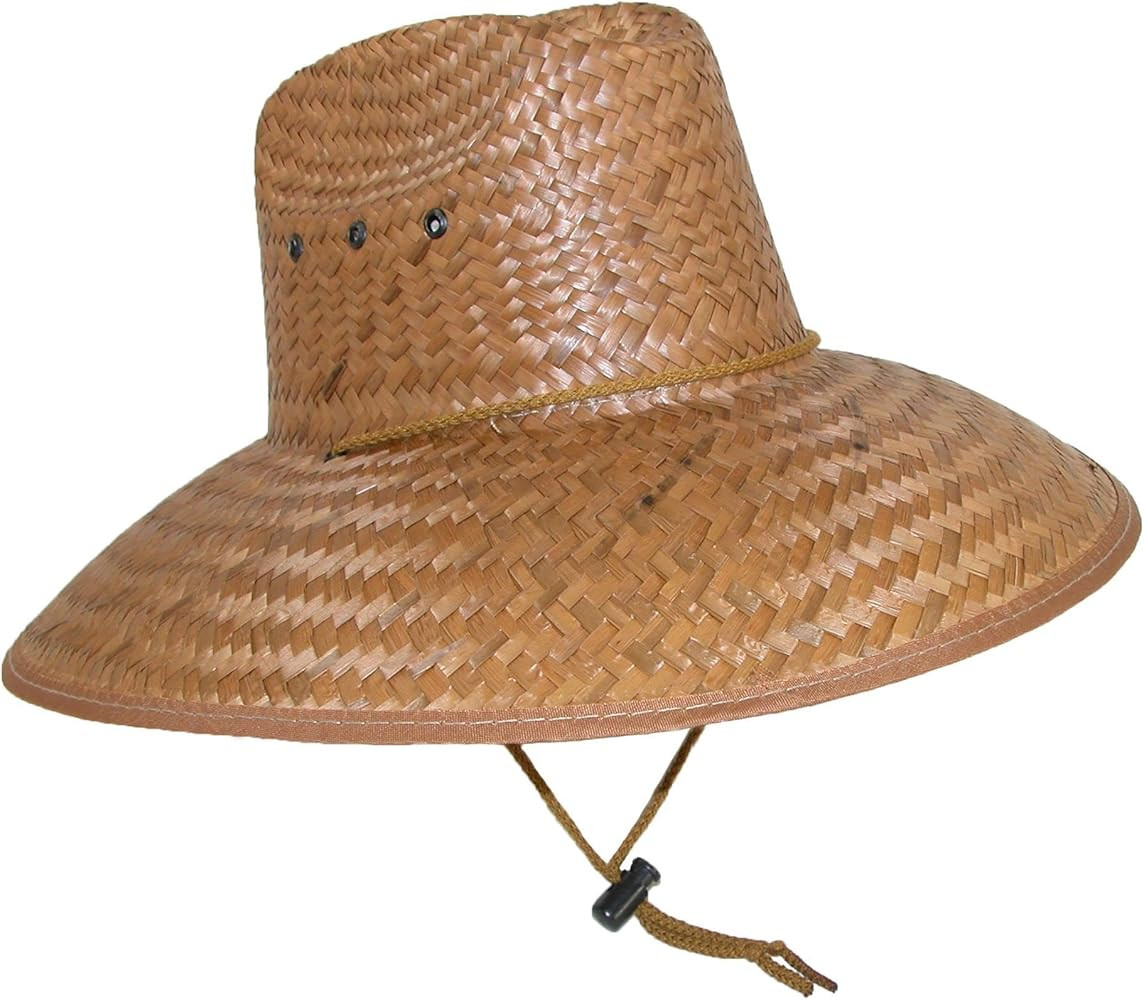 CTM® Palm Straw Lifeguard Hat with Wide Brim | Amazon (US)