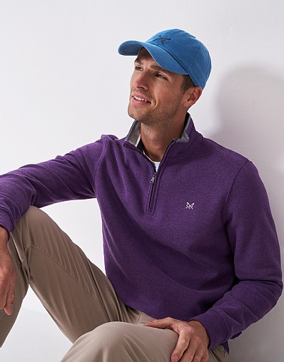 Cotton Crew Cap in Blue | Crew Clothing (UK)