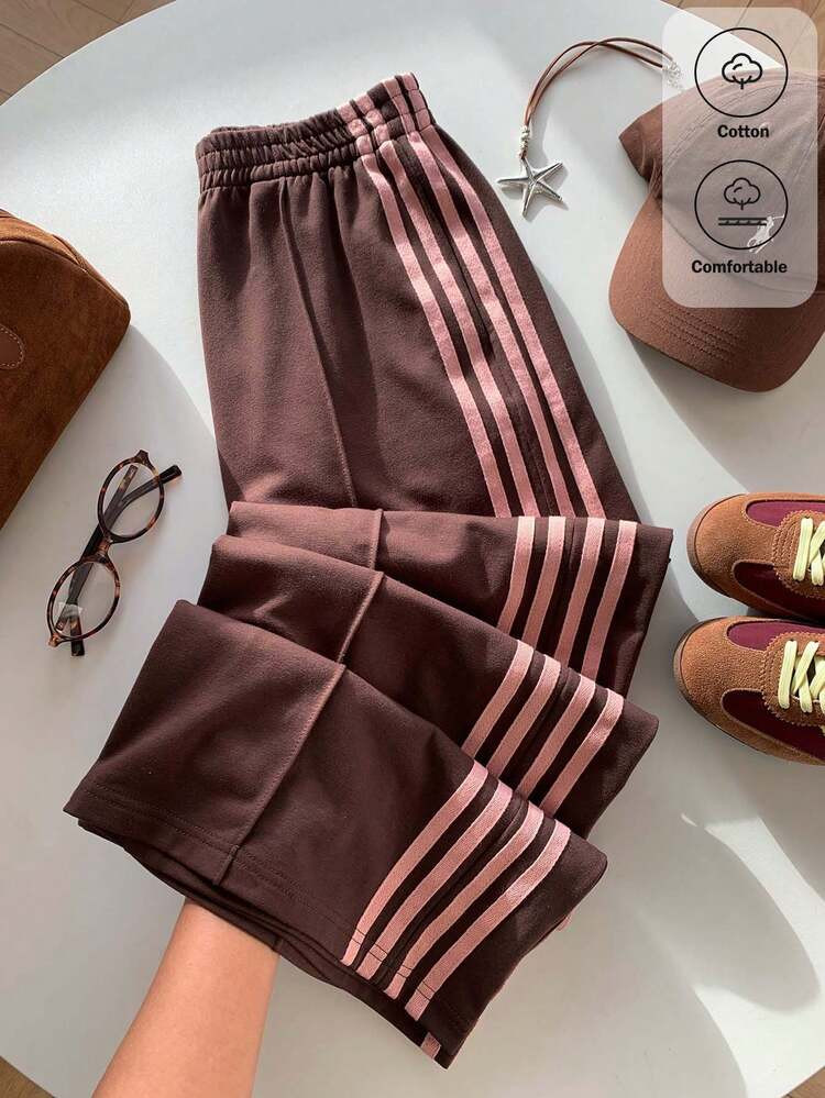 Brown Wide Leg Trousers | SHEIN