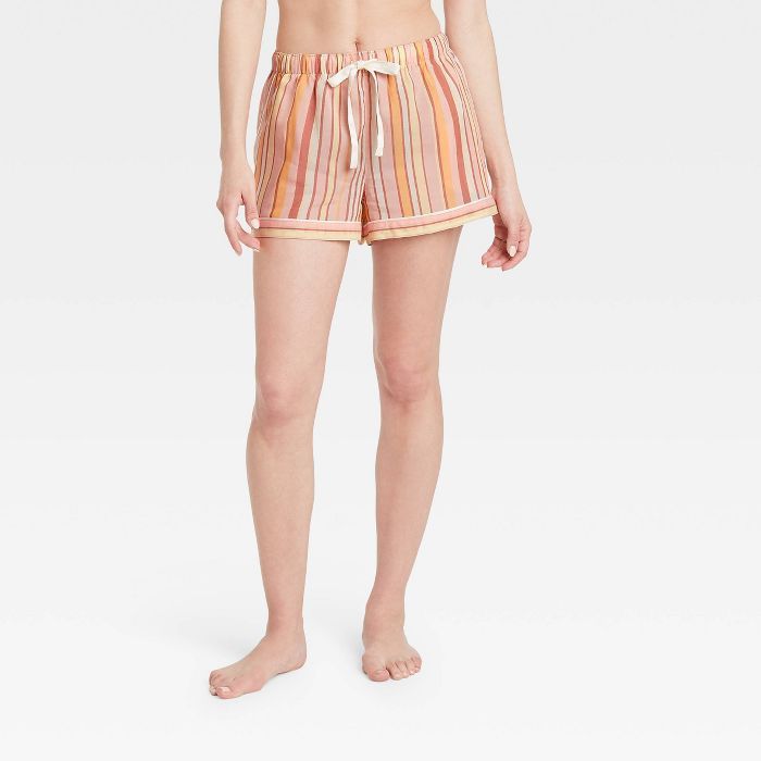 Women's Striped Simply Cool Pajama Shorts - Stars Above™ Pink | Target