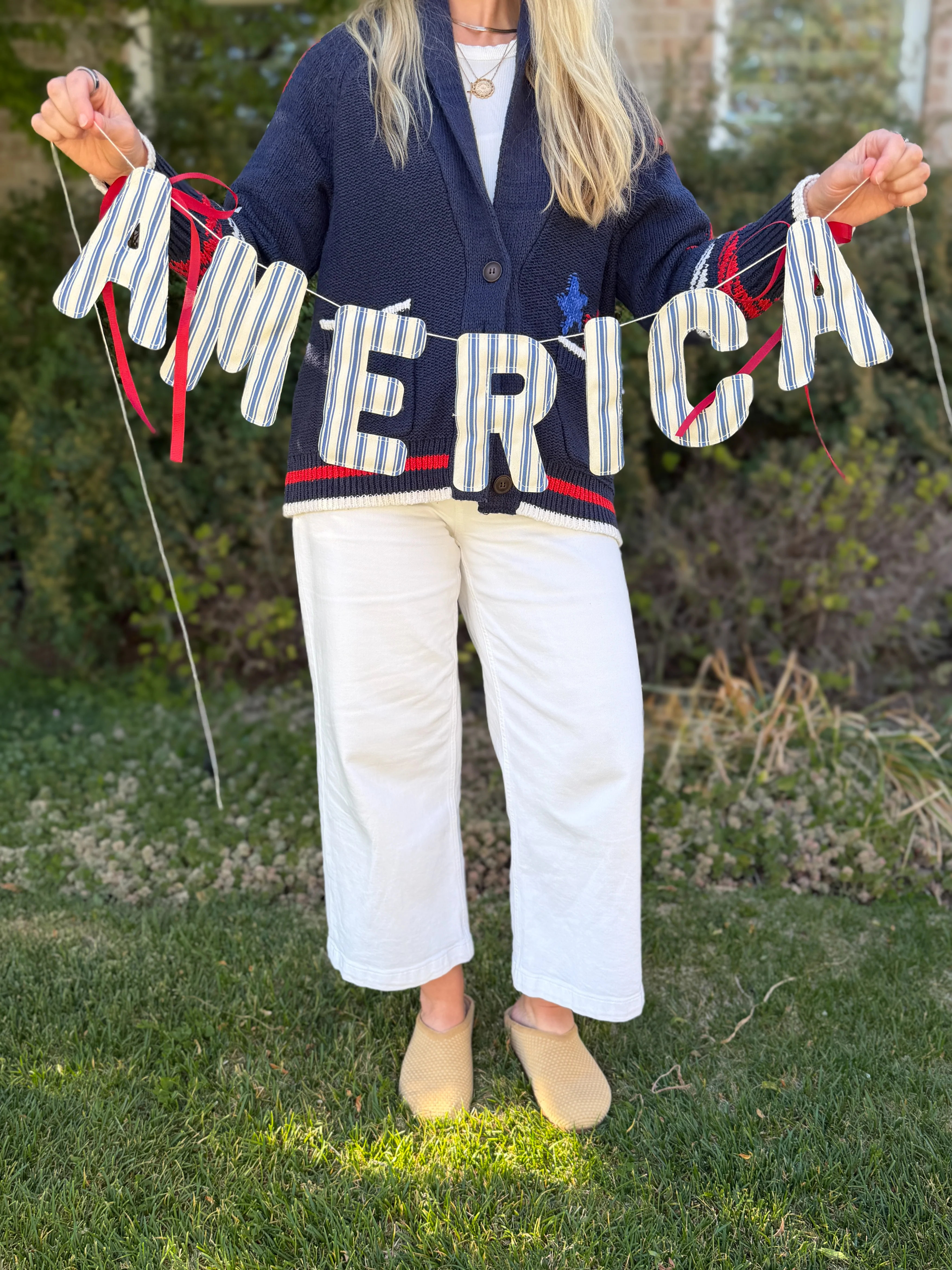 Americana Ticking Banner | House of Turnberry
