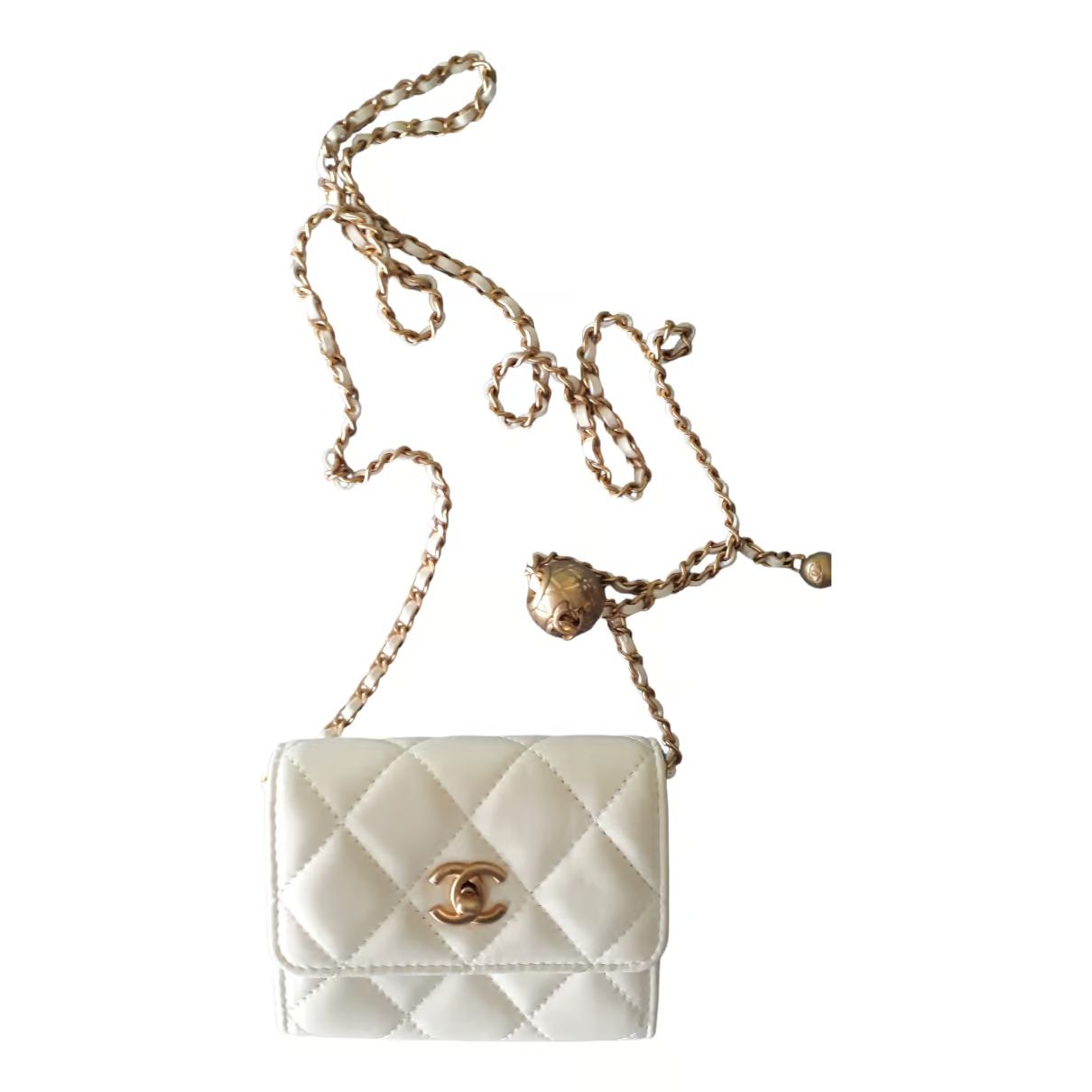 Trendy cc leather crossbody bag Chanel White in Leather - 34187812 | Vestiaire Collective (Global)