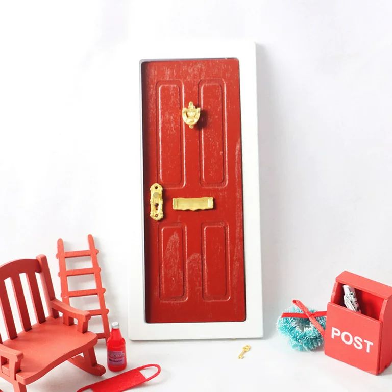 Deyuer 1:12 Dollhouse Door Realistic Small Simulated Colorful Miniature Wooden Door Model Fairy H... | Walmart (US)