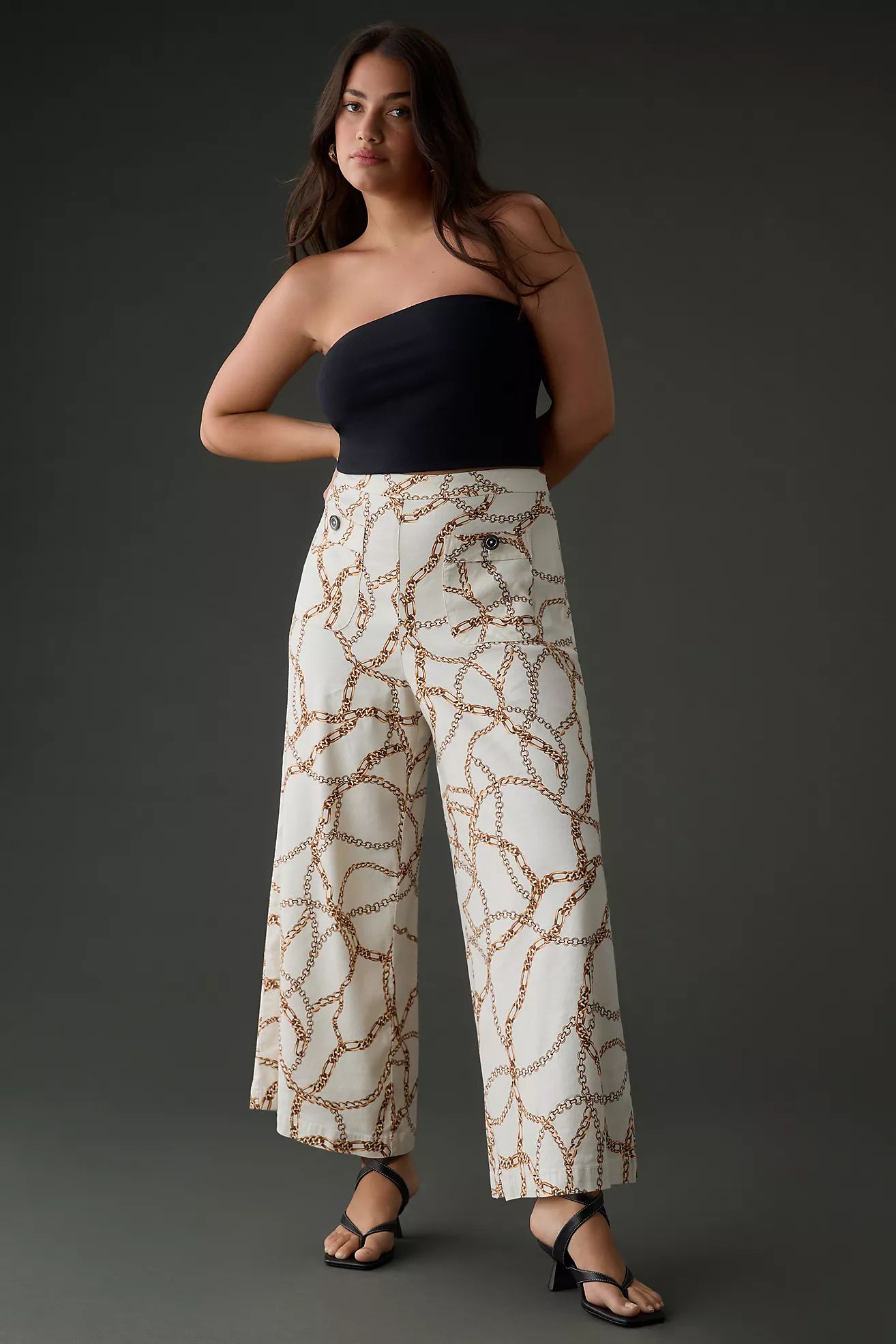 Maeve Printed Palazzo Pants | Anthropologie (US)