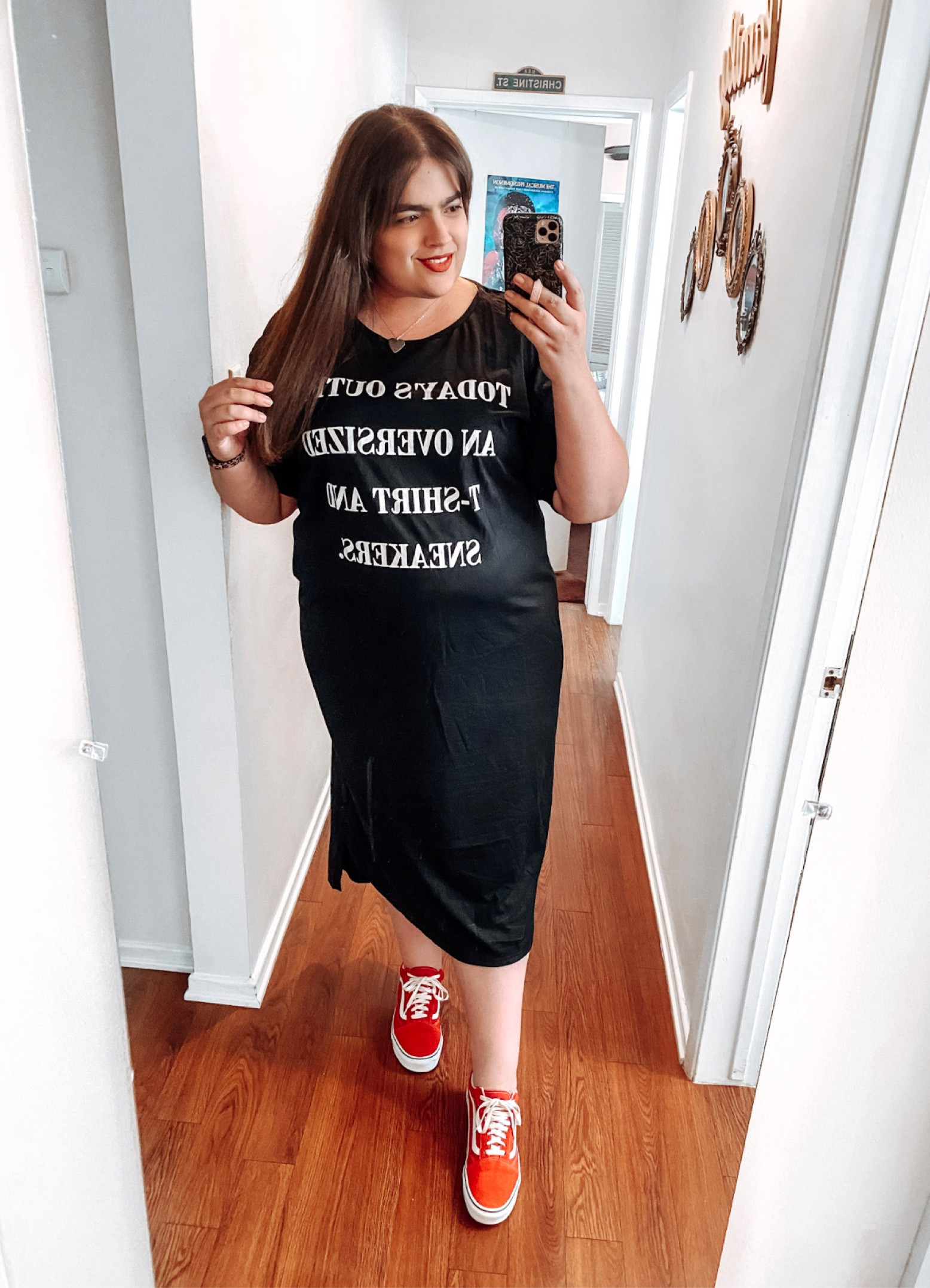 T-shirt dress, phone case, red shoes

#LTKcurves #LTKFind #LTKshoecrush