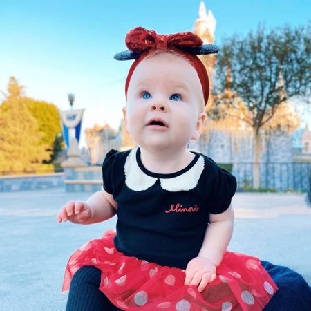 Disneyland outfit for baby girl. The bow ears are a game changer  

#LTKbump #LTKfamily #LTKkids