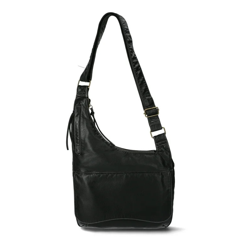 No Boundaries Zoey Sling Bag, Black, Women's - Walmart.com | Walmart (US)