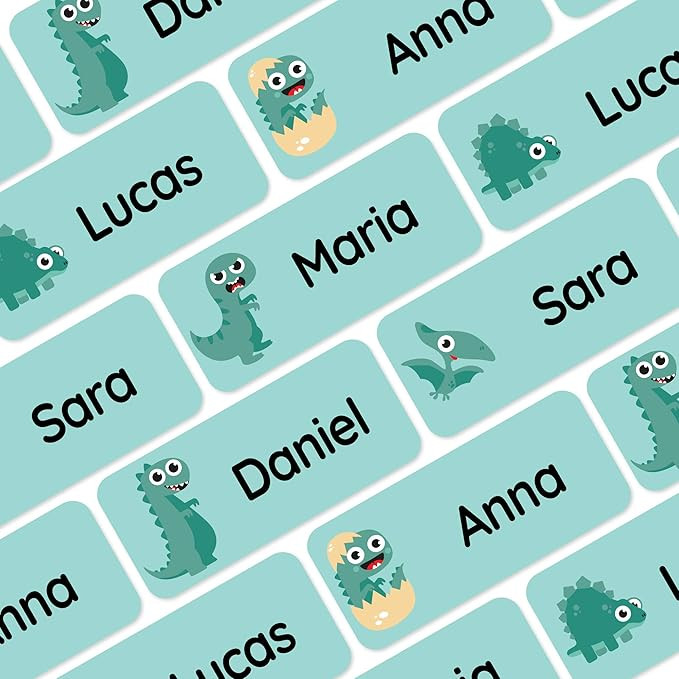 Teddylabels - 120 Personalized Name Labels (1.2” x 0.5”) to use on Clothes and Gear. Waterpro... | Amazon (US)