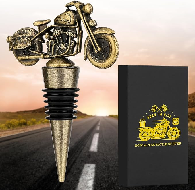 LKKCHER Motorcycle Wine Stopper, Motorbike Wine Gifts Father Day Gifts Christmas Gifts Birthday G... | Amazon (CA)