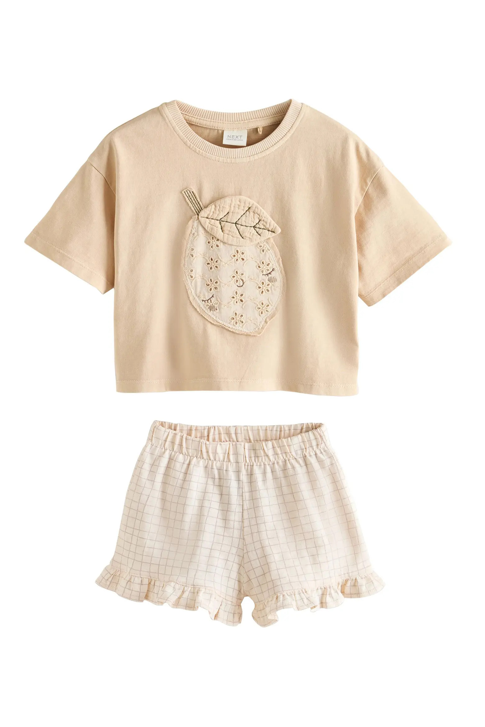 Kids' Lemon Appliqué T-Shirt & Frill Shorts Set (Women) | Nordstrom | Nordstrom