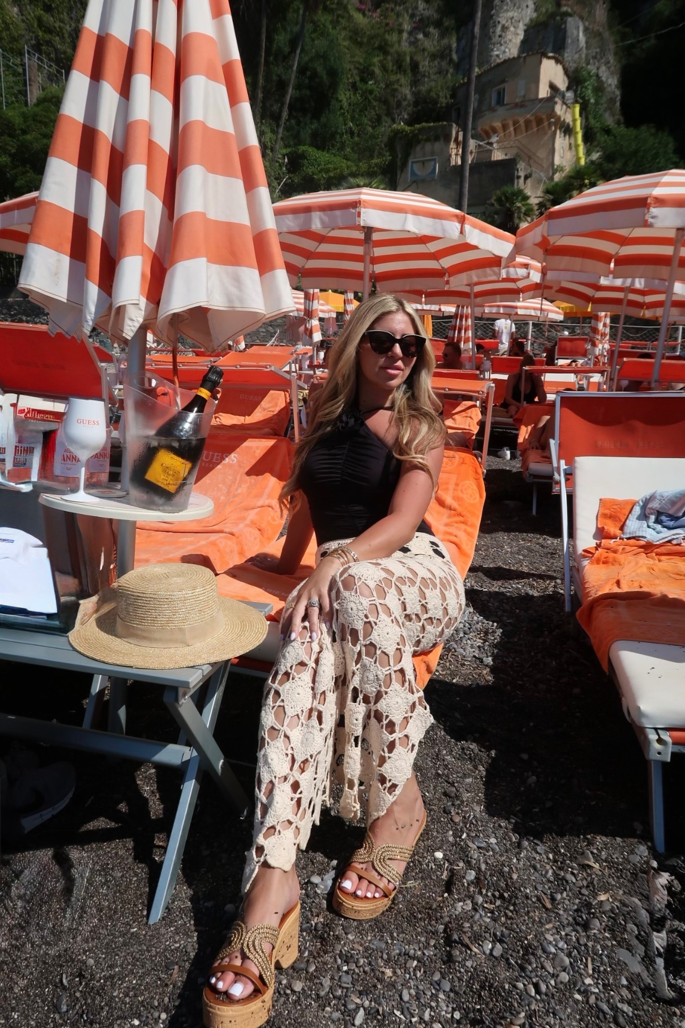 Summer outfit, crochet skirt, swim, cover-up, beach club, Positano, Italy, beach, travel

#LTKSeasonal #LTKSwim #LTKTravel