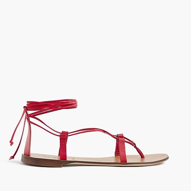 Leather lace-up sandals | J.Crew US