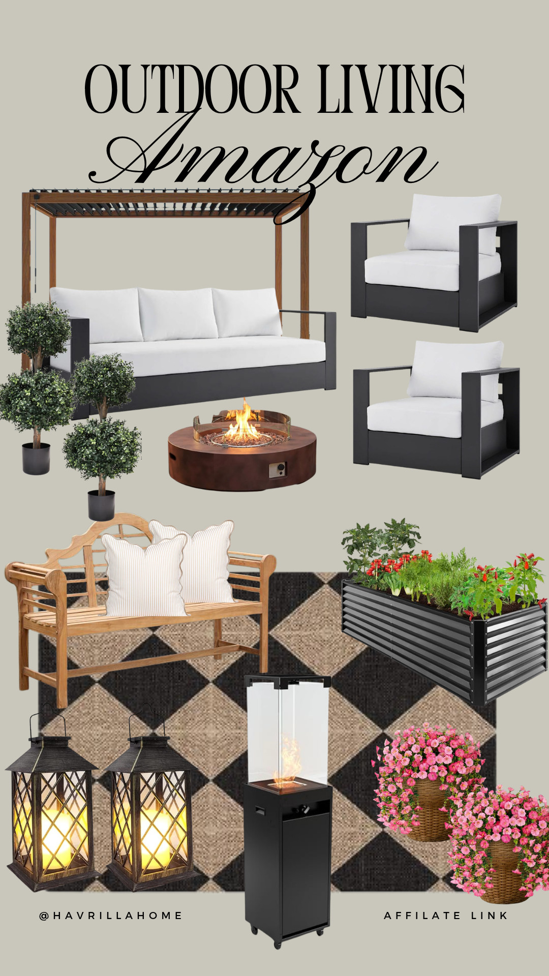 Outdoor living amazon, outdoor living ideas, patio furniture Amazon, Amazon outdoor furniture, backyard makeover, outdoor entertaining, patio decor ideas, outdoor lounge furniture, pergola ideas, fire pit table, outdoor lanterns, raised garden bed, outdoor bench, outdoor rug, backyard inspiration, patio styling, neutral outdoor decor, affordable patio furniture, outdoor home finds, cozy backyard ideas, Amazon patio finds

#LTKSeasonal #LTKHome #LTKSaleAlert