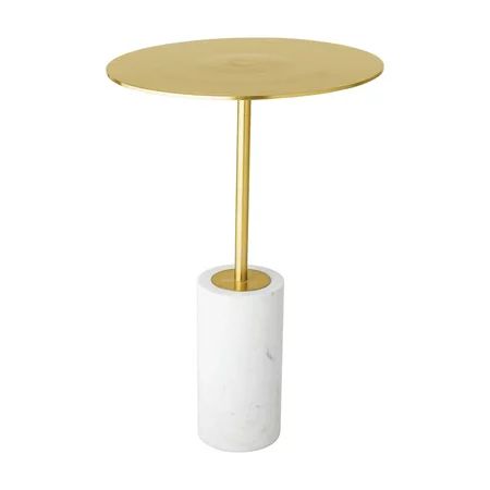 Gold Metal Pedestal End Table by Sprinkle & Bloom | Walmart (US)