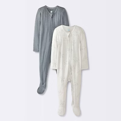Baby Boys' 2pk Celestial Soft Blend Sleep N' Play - Cloud Island™ Gray | Target