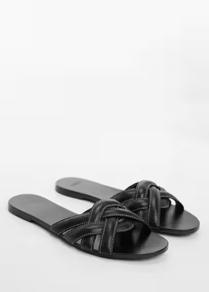 Leather straps sandals -  Women | Mango United Kingdom | MANGO (UK)