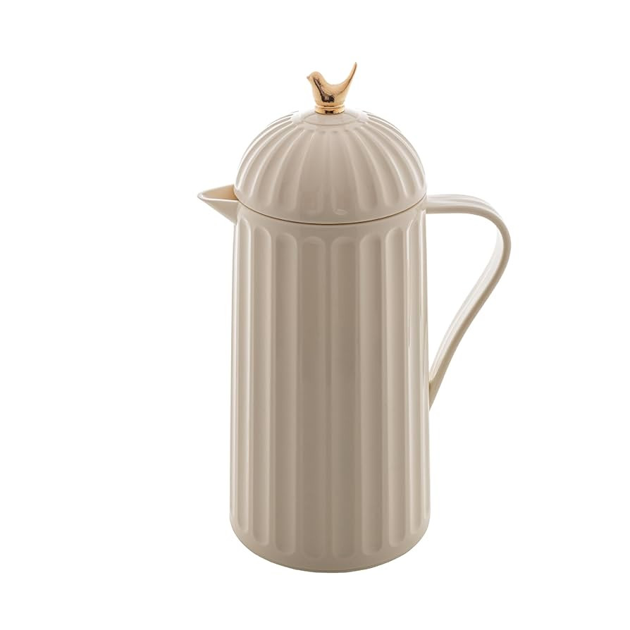 WOLFF 1 Liter White Bird Thermal Coffee Carafe, 34Oz Insulated Beverage Dispenser for Hot and Col... | Amazon (US)