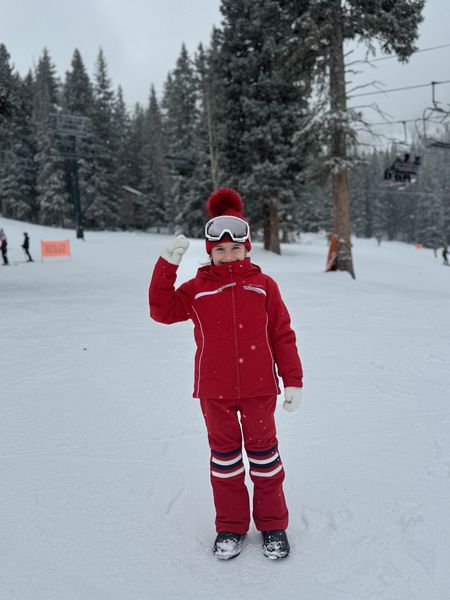 Trendy, cute, waterproof red ski kids  snow outfit ⛷️ 

#LTKtravel #LTKkids #LTKSeasonal