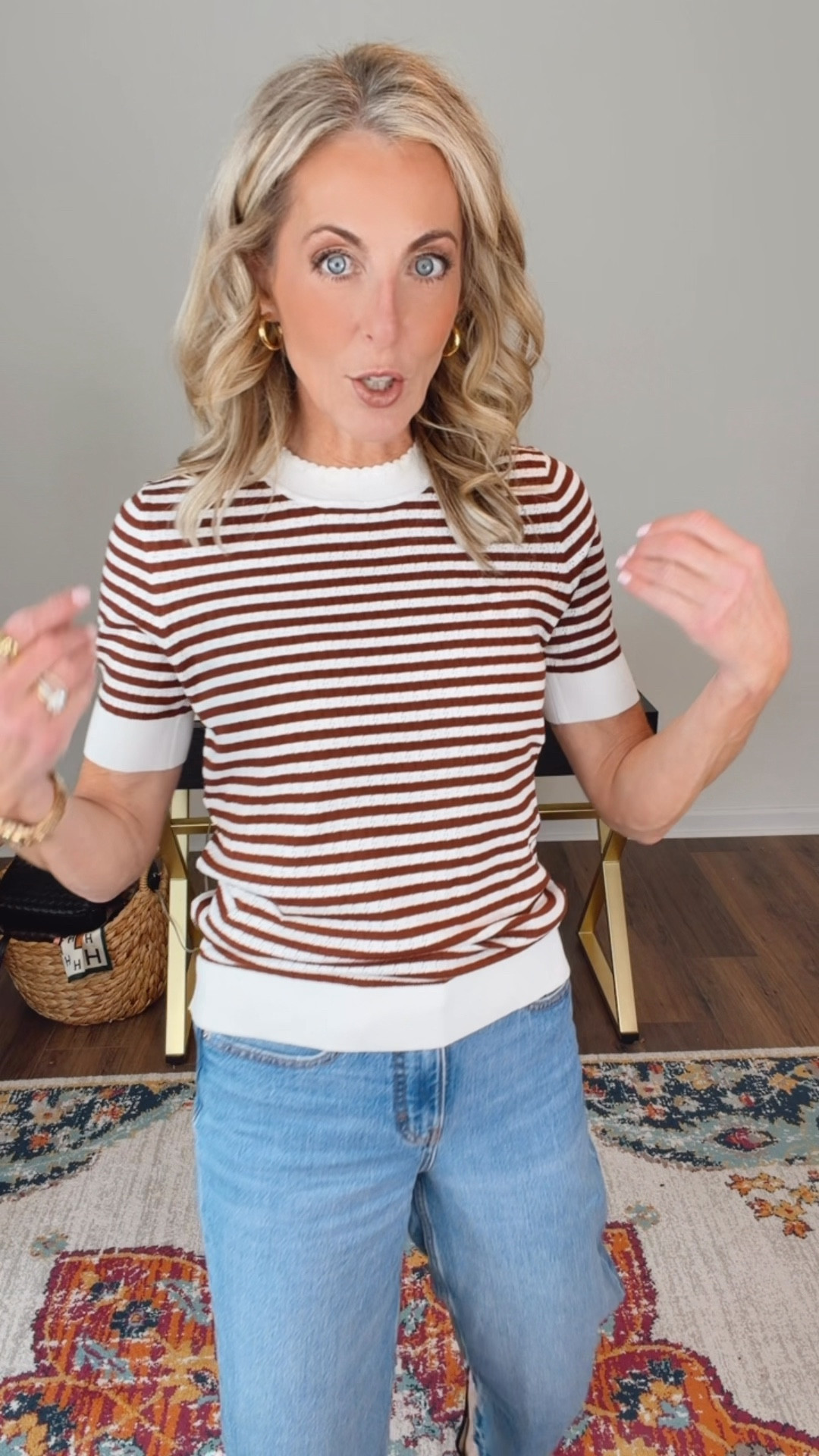 Time in true stripe pountelle rib sweater ($15). The perfect top of freshen up your wardrobe if the short sleeve is sold out, I linked to the long sleeve both would be perfect because they’re so lightweight and look great with a pair of jeans. Linked up all my faves  

#LTKootd #LTKNYFW #LTKdayinmylife