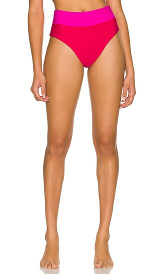 Daytona High Waist Bottom in Red & Pink | Revolve Clothing (Global)