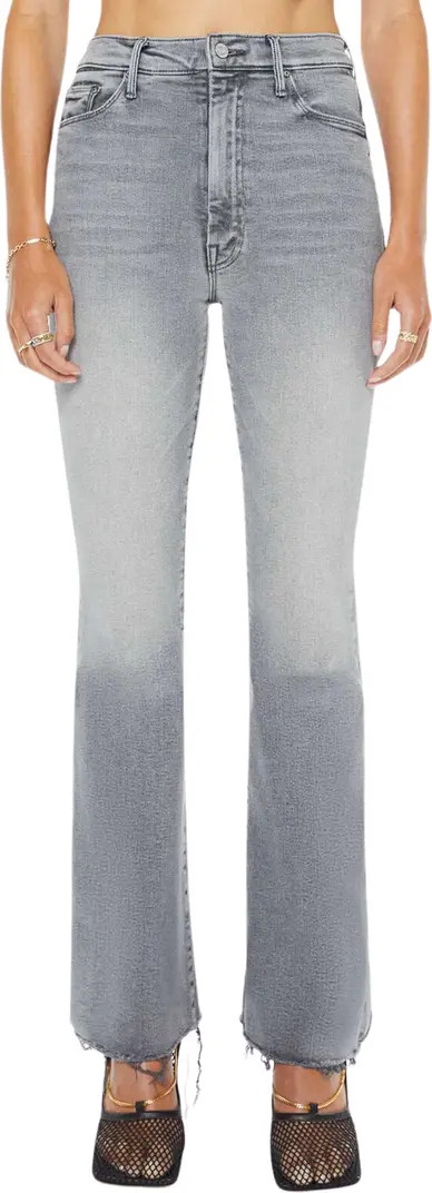 High Waist Fray Hem Flare Jeans | Nordstrom
