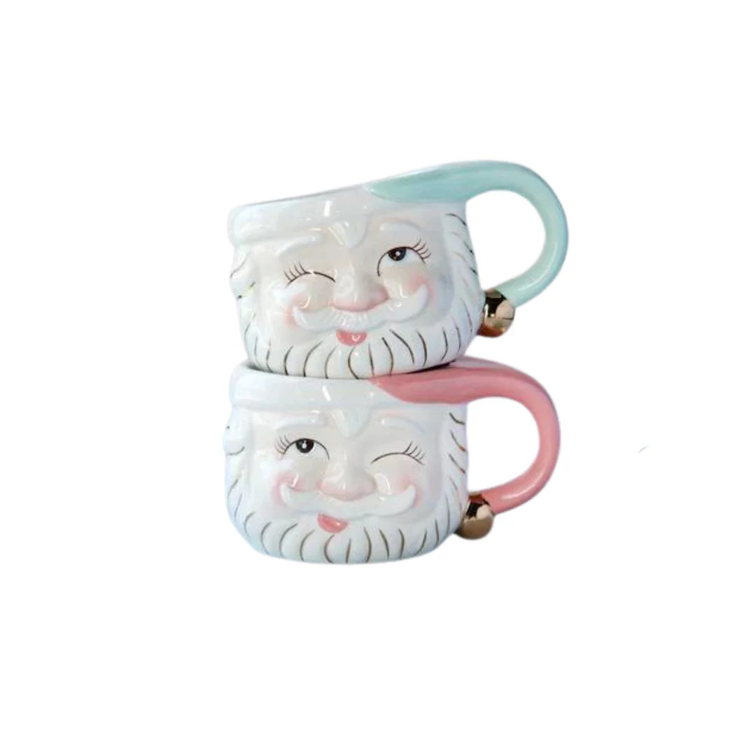 Mint Papa Noel Mug | Pink Antlers