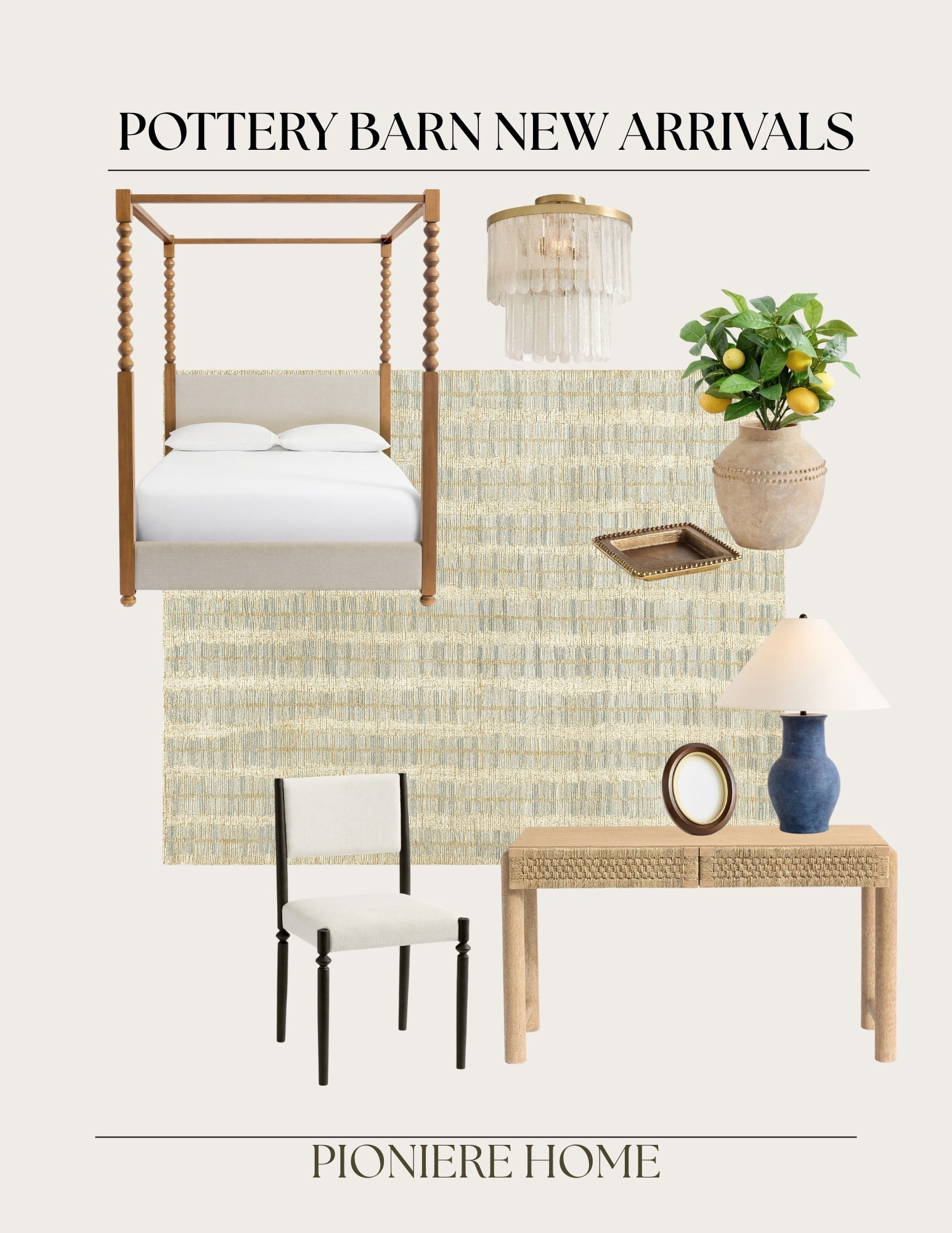 Pottery barn new arrivals. Spring homerefresh, Chris loves Julia, four poster bed, writing desk, spring decor

#LTKSeasonal #LTKHome