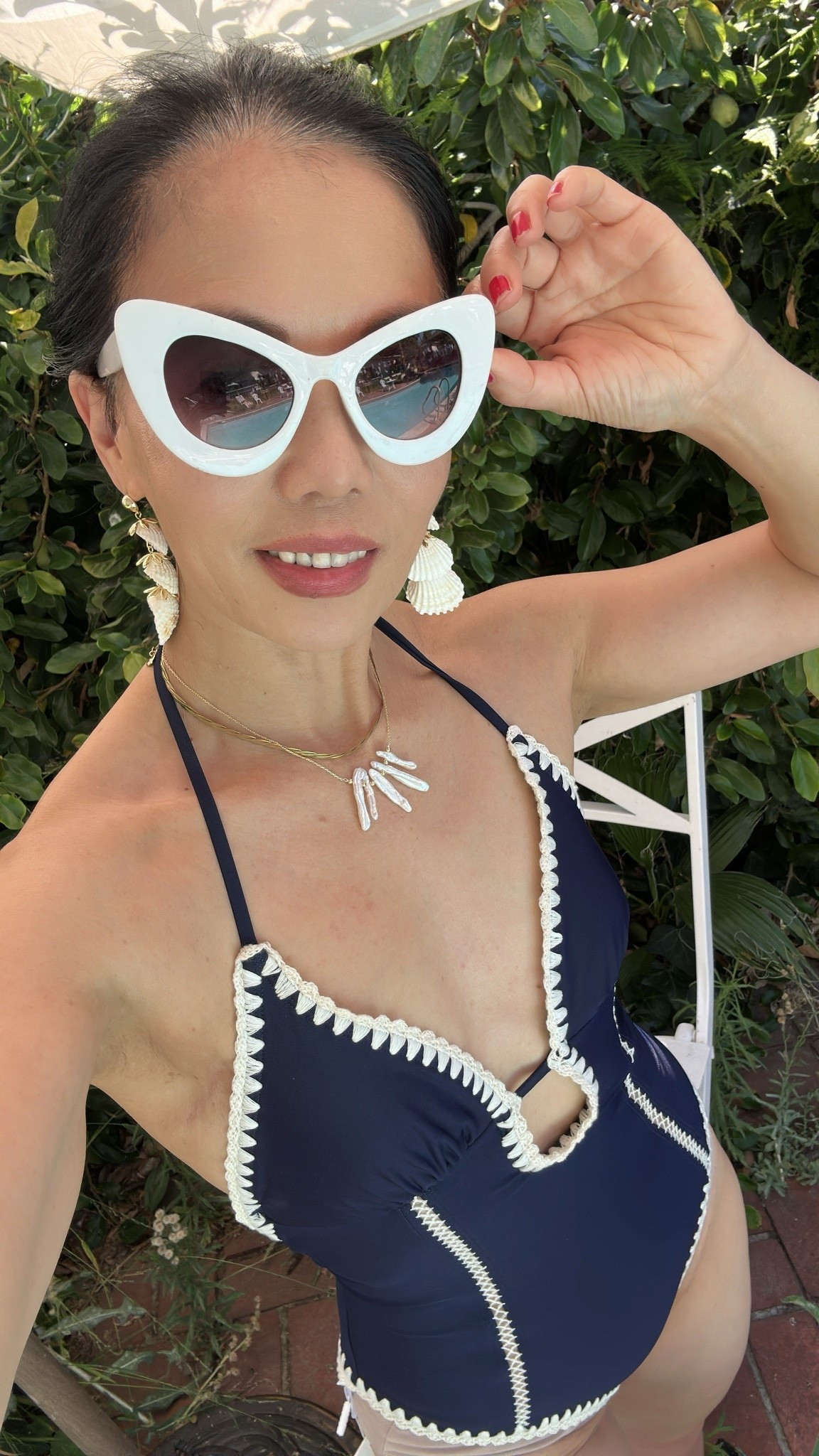 Morning dip. I wasn't quite ready for a real swim, but I dressed for one anyway. 😊

#LTKdayinmylife #LTKootd