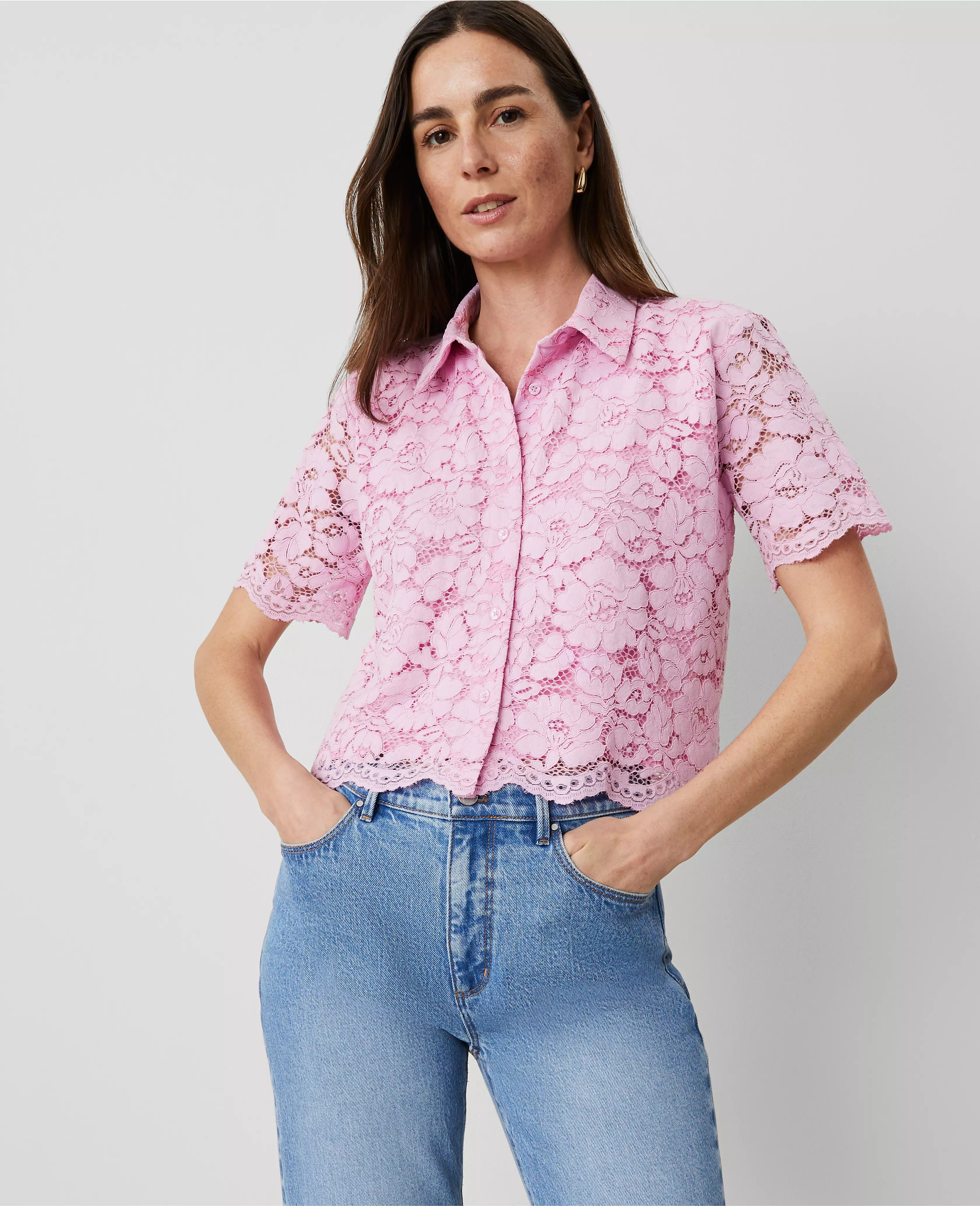 Lace Modern Blouse | Ann Taylor