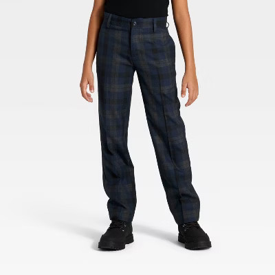 Boys' Holiday Plaid Pants - Cat & Jack™ Navy Blue | Target
