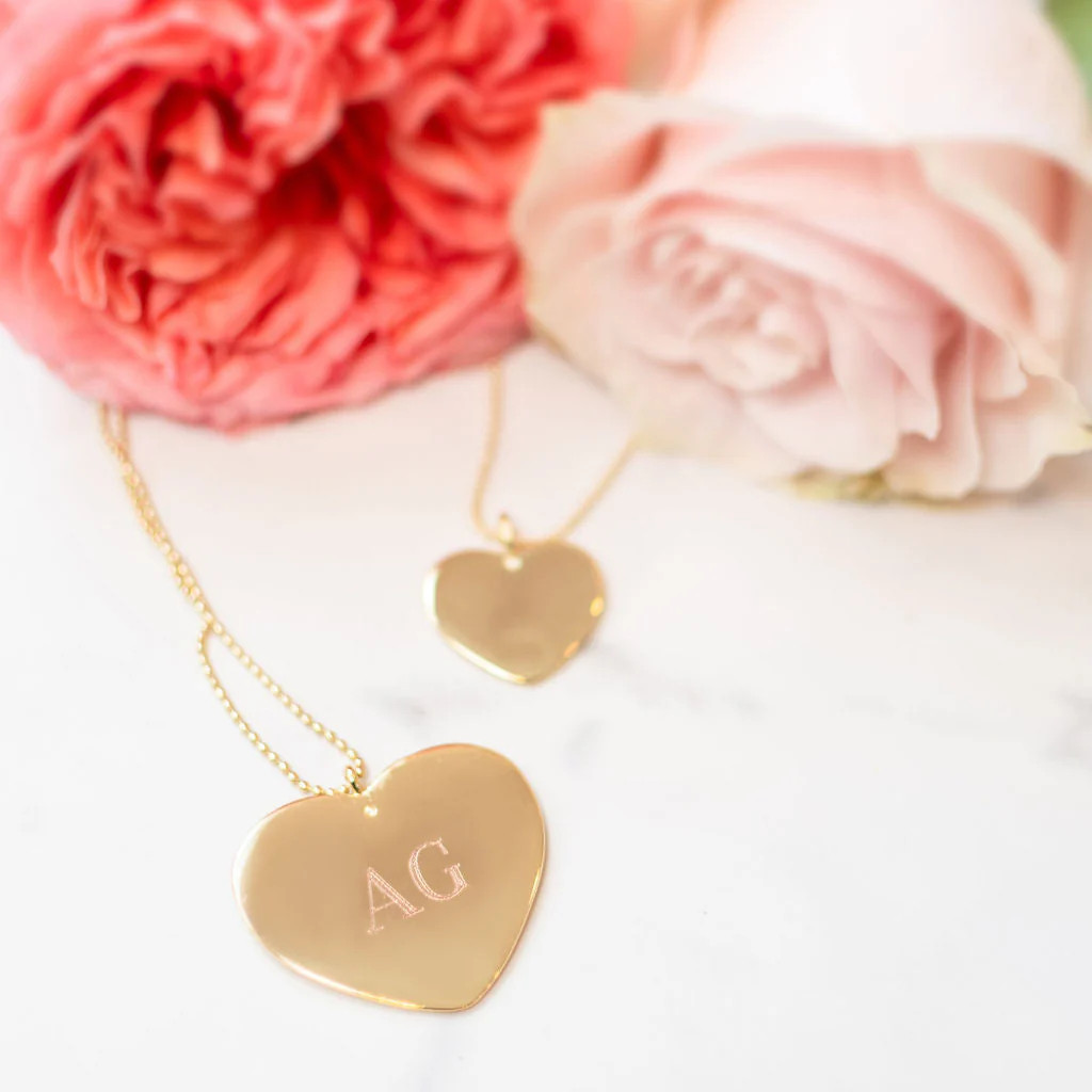 Large Heart Necklace | Monogram Mary