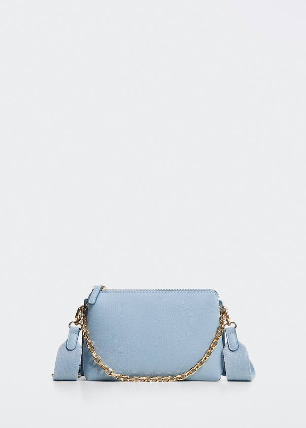 Chain leather bag -  Women | Mango USA | MANGO (US)